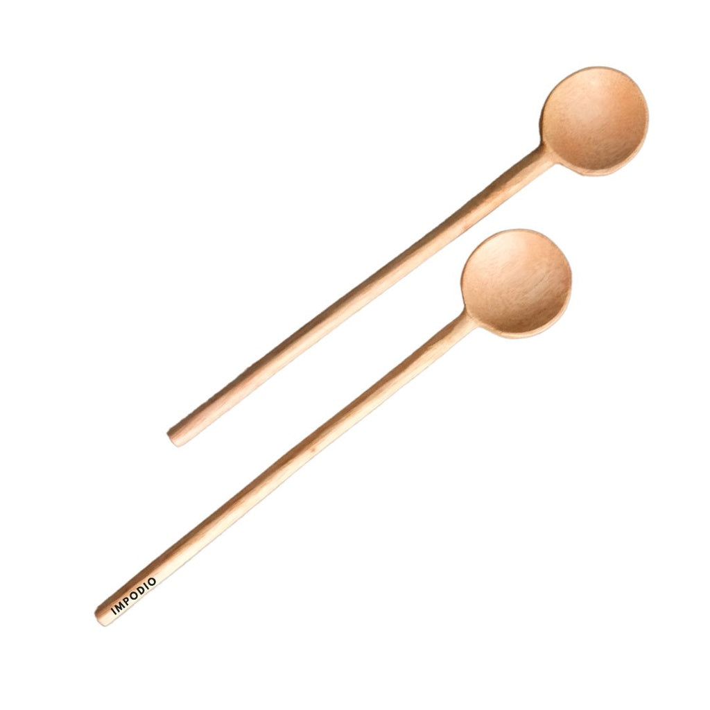 IMPODIO Sendok kayu bulat ala korean spoon