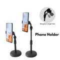 IMPODIO Holder Handphone Meja buat nonton Drakor Zoom kuat dan murah - tampak samping