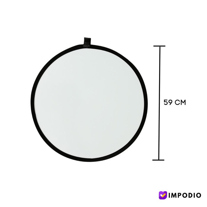 IMPODIO Reflector 5 in 1 bulat diameter 60cm + stand 2m - Gratis penjepit reflektor