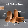 IMPODIO Paket Platter kayu – set aesthetic photo produk dan props foto
