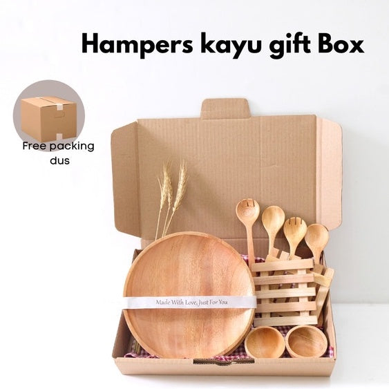 IMPODIO Hampers kayu gift set / birthday / kado pernikahan / props foto