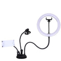 IMPODIO Ringlight diameter 26cm 3 in 1 dengan holder hp dan microphone