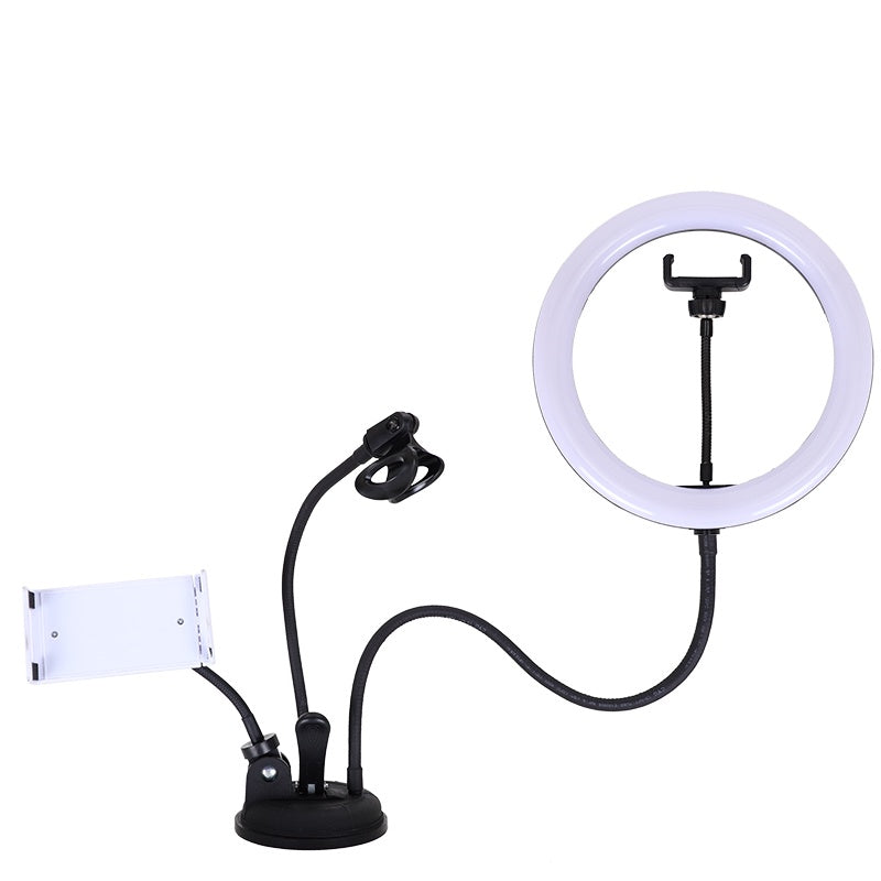 IMPODIO Ringlight diameter 26cm 3 in 1 dengan holder hp dan microphone
