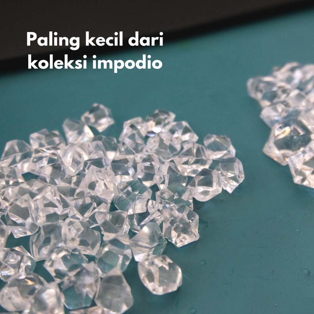 Kerikil es batu / ice cube crackers ukuran paling kecil IMPODIO props