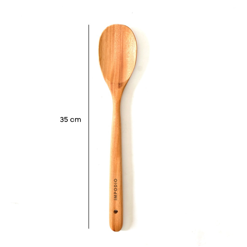 IMPODIO Spatula / Sutil / Centong masak kayu mahoni bagus panjang kuat