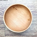 IMPODIO Mangkok Kayu Mahoni Diameter 16cm - Aksesoris Photography - tampak samping