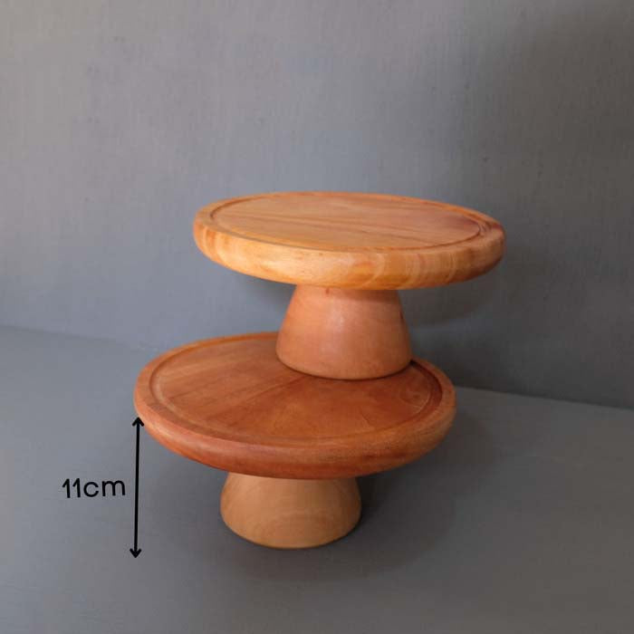 IMPODIO Showcase kayu mahoni Stand tinggi 11cm Diameter 20cm