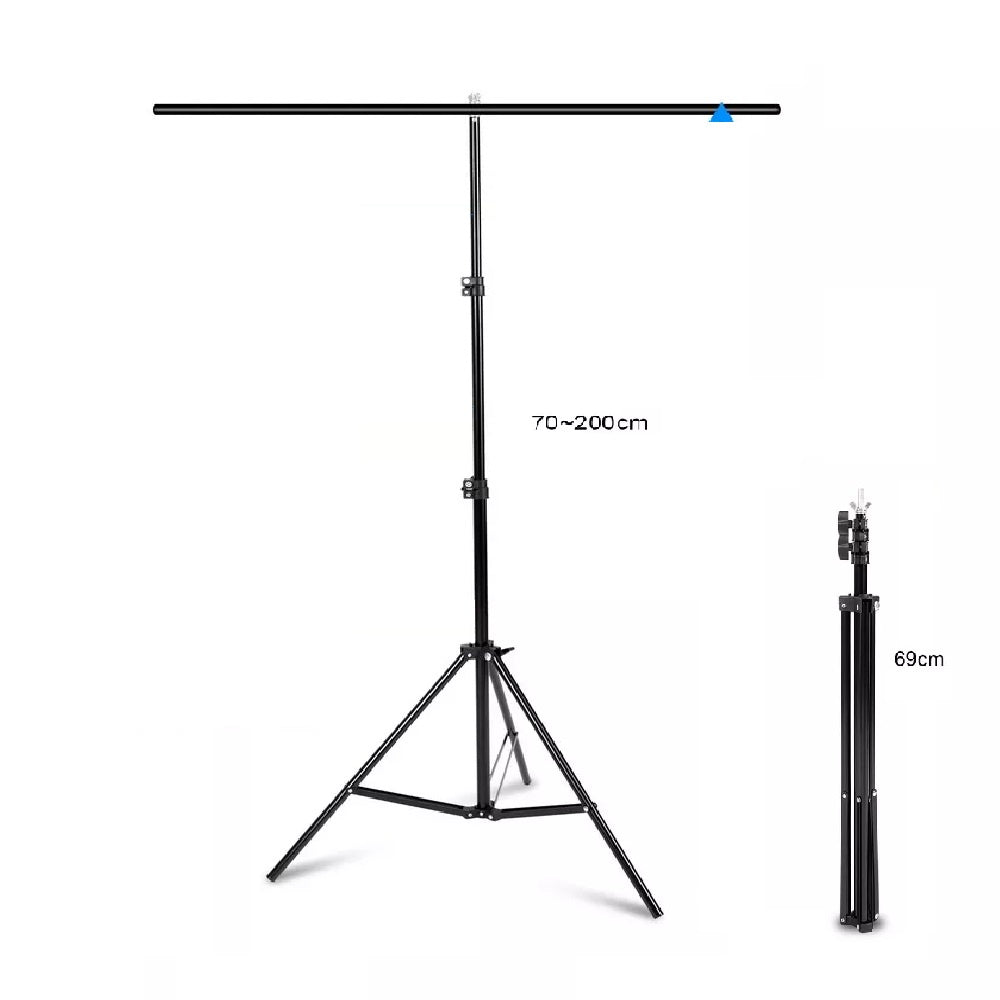 IMPODIO Paket Lengkap T-shape stand 150x200cm dan Background warna polos / motif