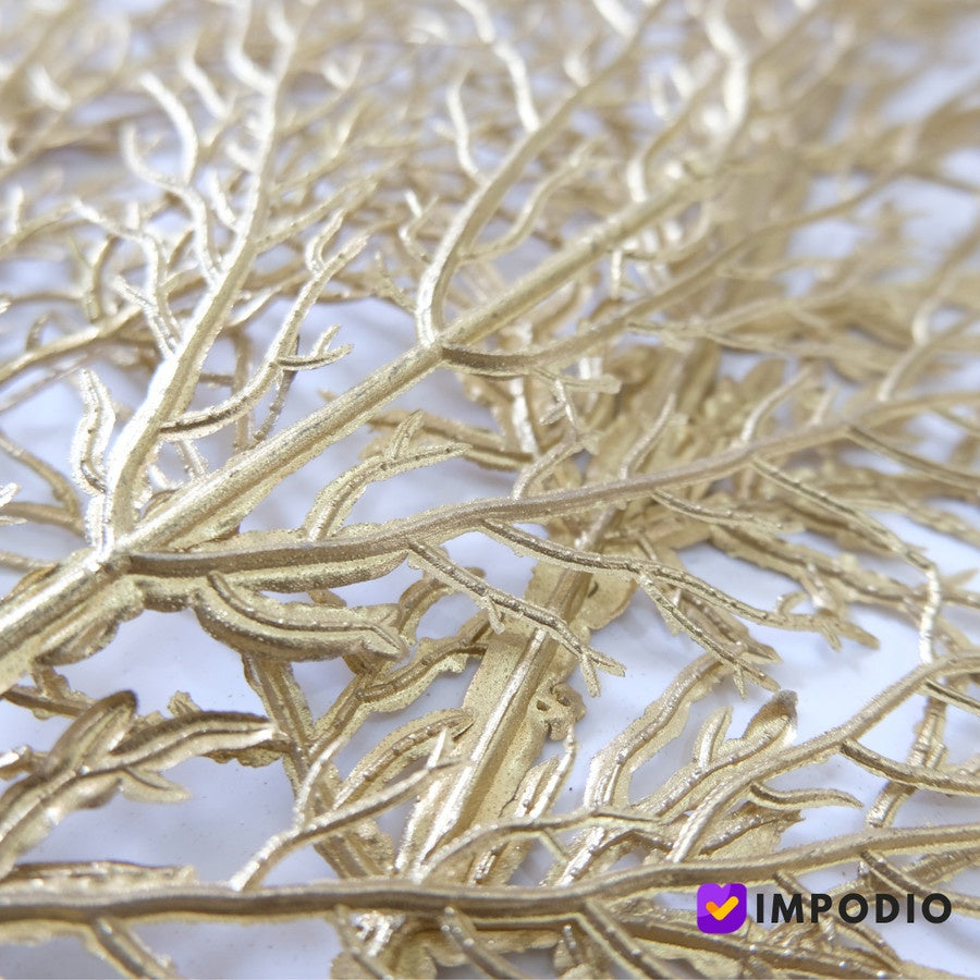 IMPODIO artificial gold tree / daun ranting plastik untuk props foto