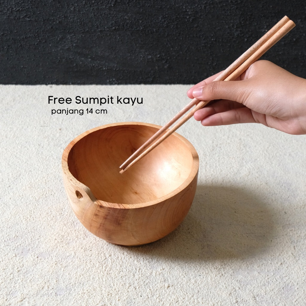IMPODIO Mangkok ramen jepang diameter 15cm Free sumpit