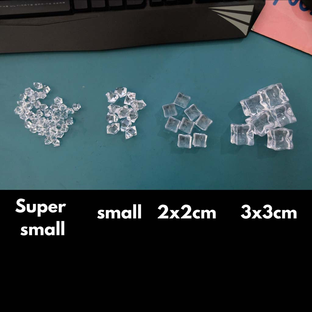 Kerikil es batu / ice cube crackers ukuran paling kecil IMPODIO props