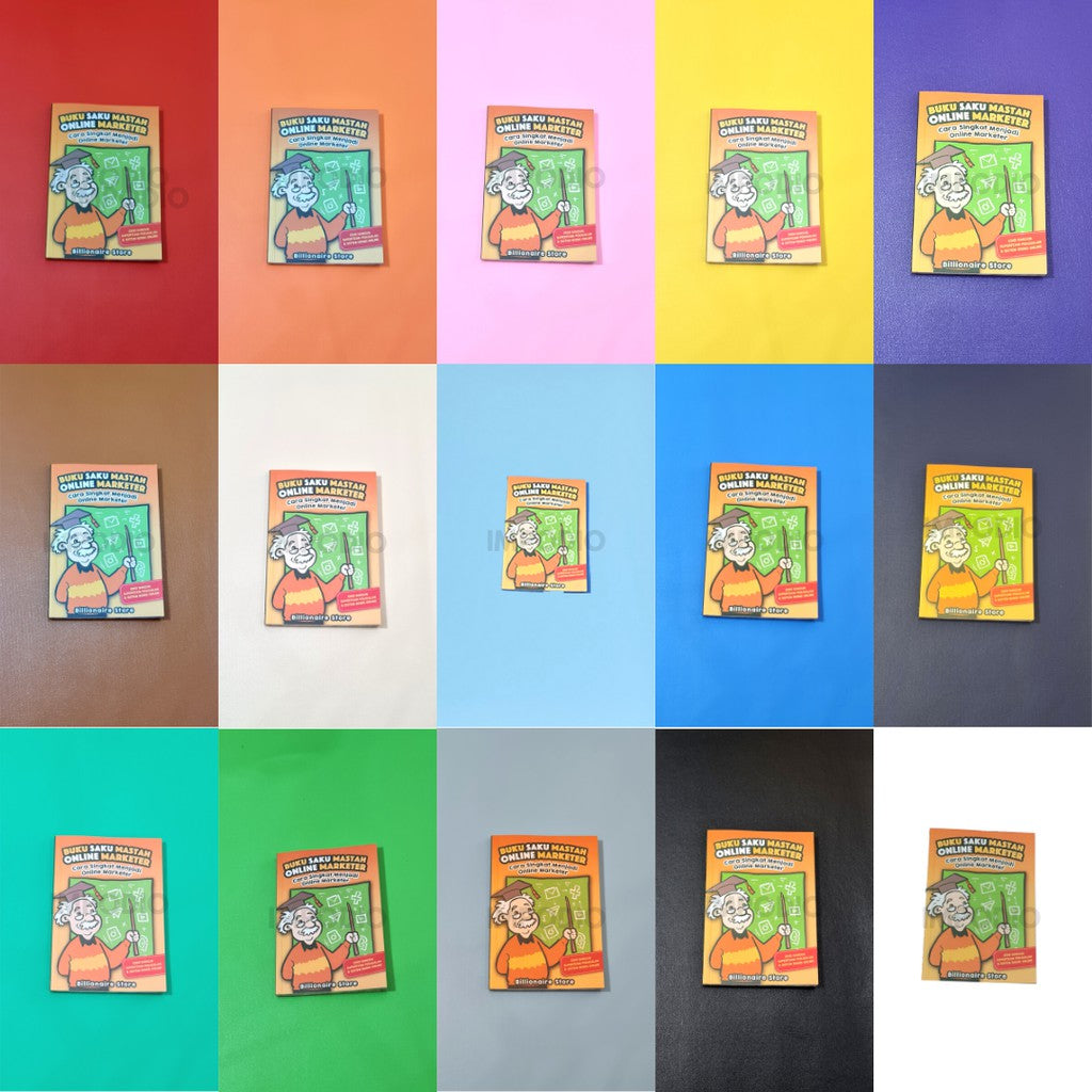 Impodio Background foto warna polos terbaik Ukuran 100 x 140 cm