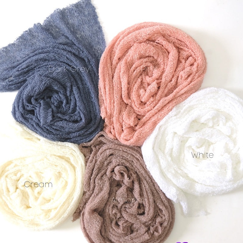 IMPODIO Kain rajut fotografi – napkin pastel properti foto - detail produk