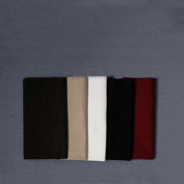 IMPODIO Napkin Canvas uk 50x50 cm – kain kanvas import – props foto - tampak samping