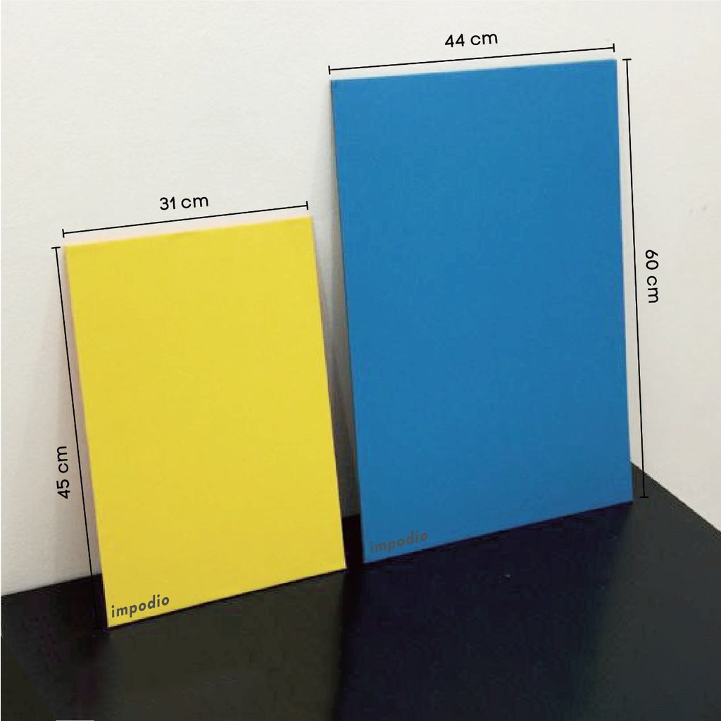 IMPODIO HardBoard Background warna polos 2 sisi Ukuran 80x60cm