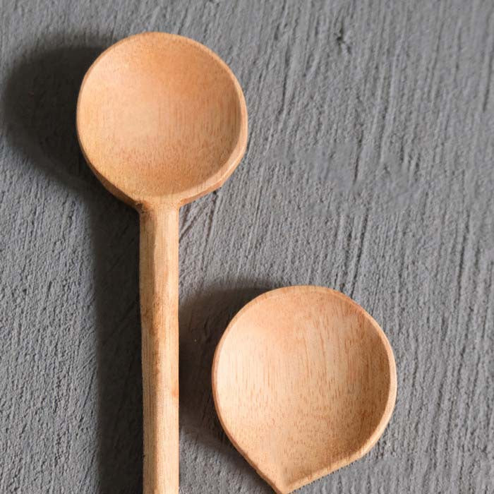IMPODIO Sendok kayu bulat ala korean spoon