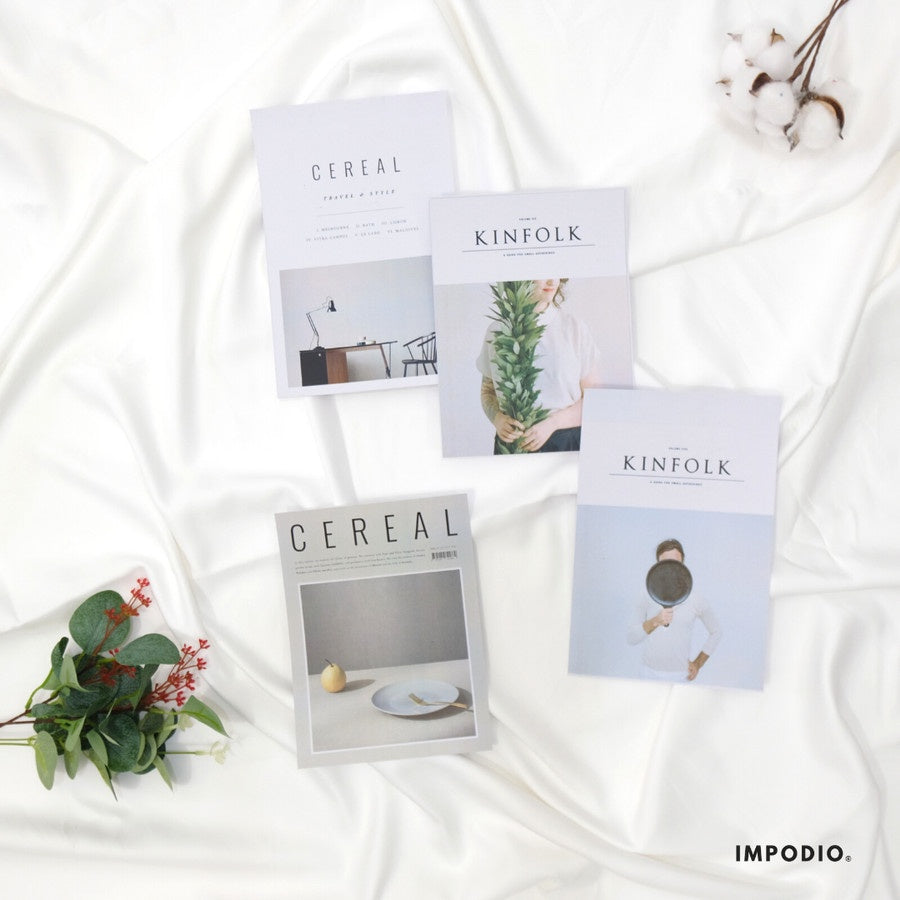 IMPODIO cover majalah (4pcs) – magazine kinfolk props foto