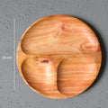 IMPODIO Piring MPASI BULAT IMPODIO – piring kayu - tampak samping