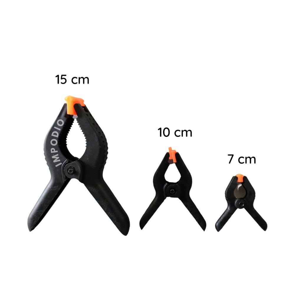 IMPODIO Jepit Background Foto Studio clamp 3 varian ukuran