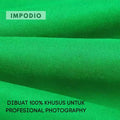 IMPODIO Greenscreen kain hijau Profesional studio Grade - Lebar 3m - detail produk