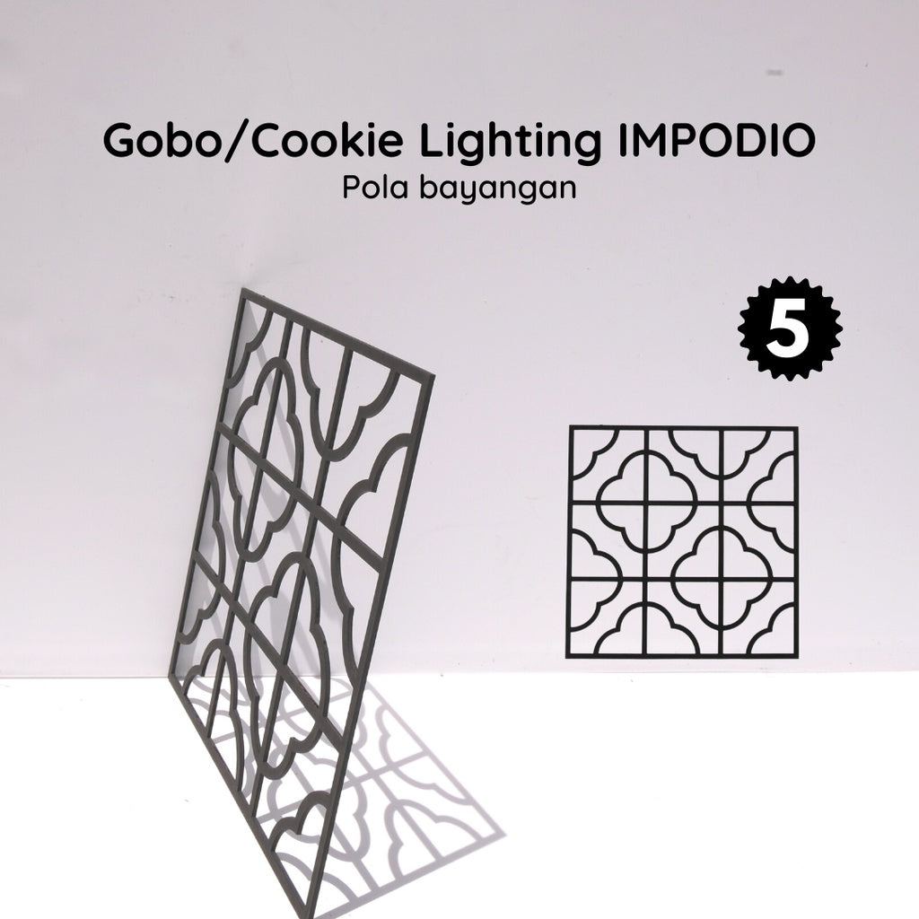 Gobo Black IMPODIO /pembentuk bayangan foto / cookie light photo props