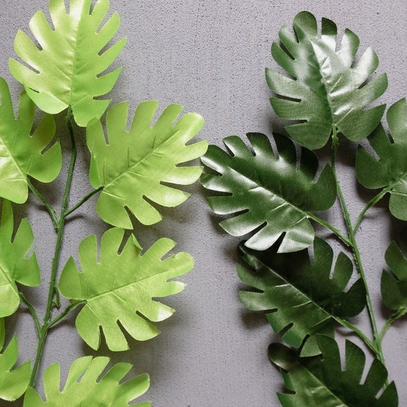 Daun Tangkai montsera 7 daun palsu photo props IMPODIO