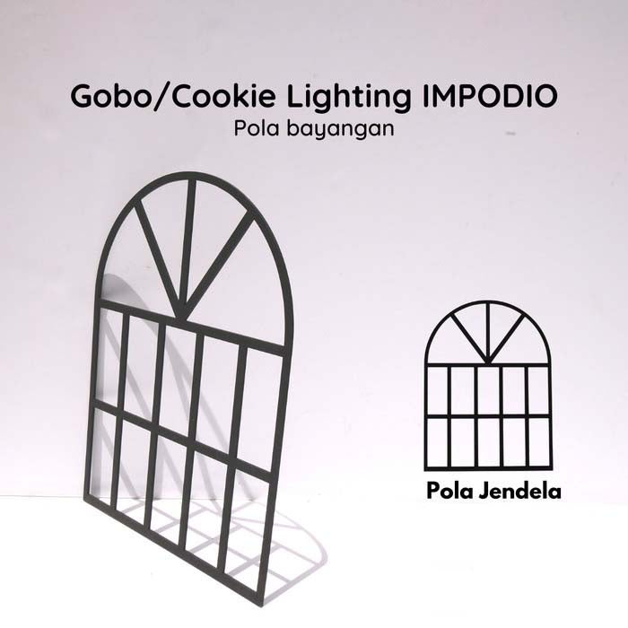 Gobo jendela Black IMPODIO / pengatur efek bayangan propsfoto