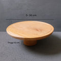 IMPODIO PREMIUM wooden 30cm standcake props foto – tatakan kayu kue - tampak samping