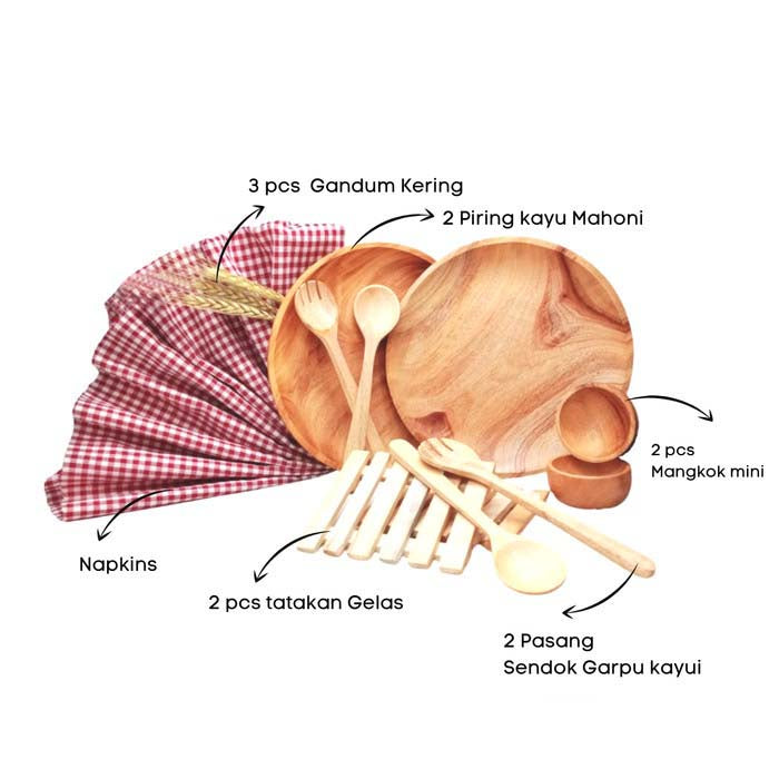 IMPODIO Hampers kayu gift set / birthday / kado pernikahan / props foto
