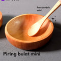 IMPODIO Piring Masker Free sendok mini Kotak dan Bulat