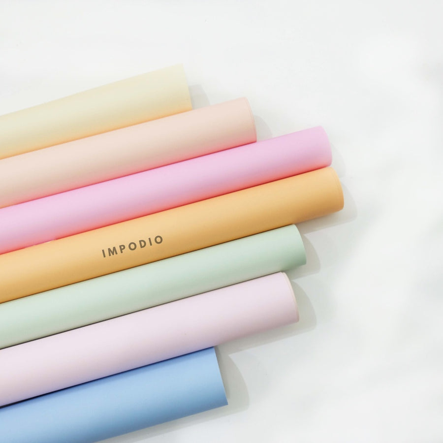 IMPODIO Background Warna Pastel 50x100cm latar foto produk