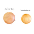 IMPODIO Piring mini Tempat sambal cobek kayu diameter 8cm dan 10cm - dalam penggunaan