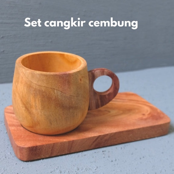 IMPODIO Set gelas / cangkir cembung  berkualitas unik