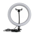 IMPODIO ringlight 120 LED Diameter 26cm bisa 3 warna dimmable + - dalam penggunaan