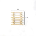 IMPODIO Coaster anyaman bambu – properti photo tatakan fotografi - close up