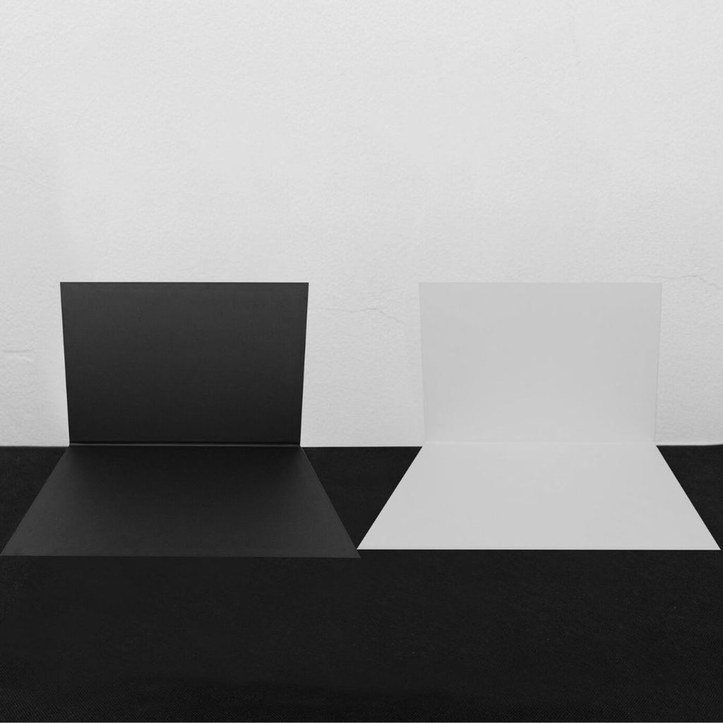 IMPODIO alasfoto lipat lapis papan motif putih polos A3 46x31 cm