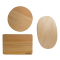 IMPODIO Talenan kayu polos tanpa kaki 3 Varian untuk photo props