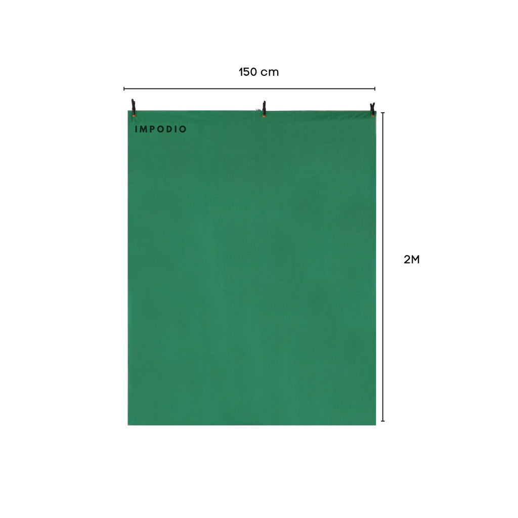 IMPODIO Kain Green screen premium 150cm x2M - Backdrop foto