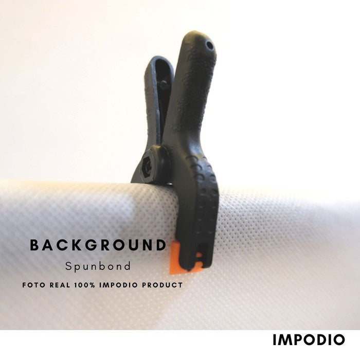 Paket Background spunbond PUTIH + Stand backdrop youtuber / zoom LENGKAP