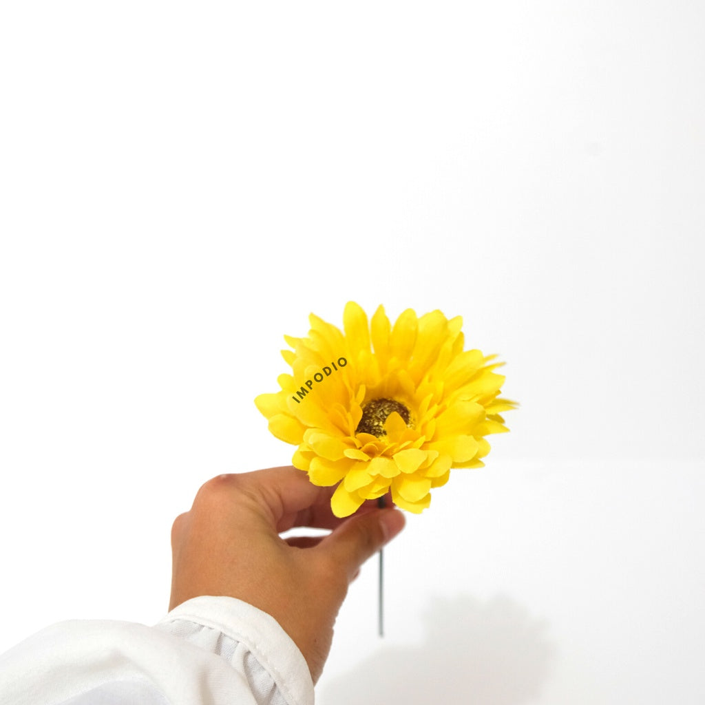 IMPODIO Bunga Krisan Aster Artificial- dekorasi foto props - close up