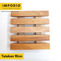 Tatakan Gelas Kotak Mahoni 10x10 cm - Aksesoris Photography