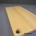 IMPODIO Talenan kayu kotak plong – wooden cutting board 30x15cm - close up