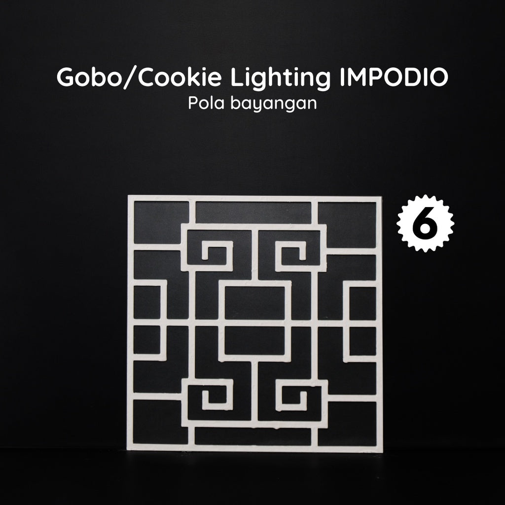 IMPODIO Gobo white – pembentuk bayangan foto - dalam penggunaan