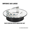 IMPODIO 360 Turntable untuk foto product berputar otomatis - tampak samping