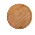 IMPODIO Piring nampan kayu bulat diameter 20cm