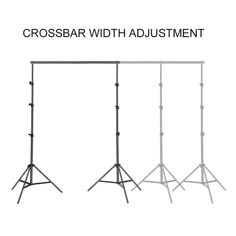 Bracket Stand untuk Foto Studio 3m - Black