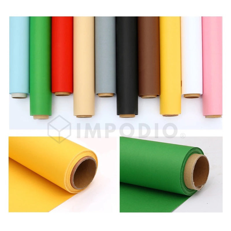 IMPODIO Paper background untuk studio seamless warna solid 2.7x5m