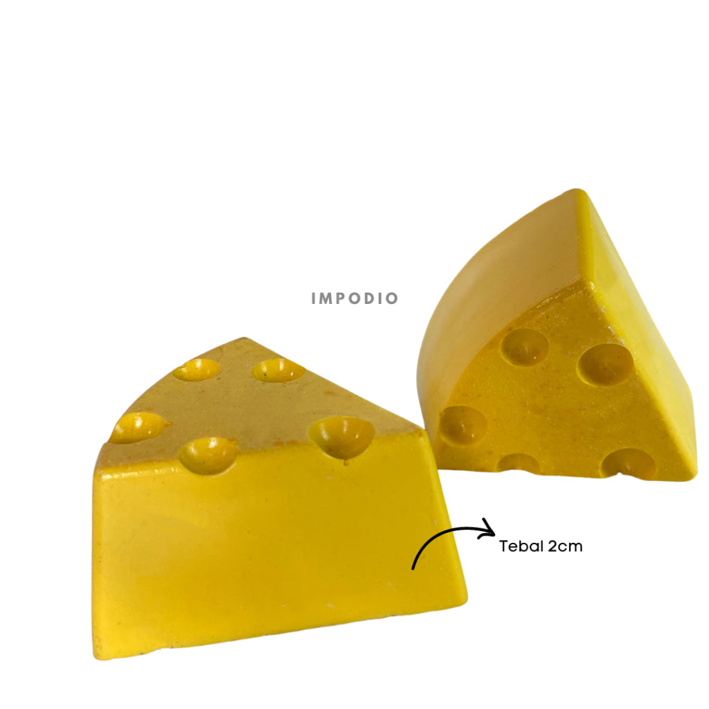IMPODIO Keju slice artificial - cheese palsu - Properti Props