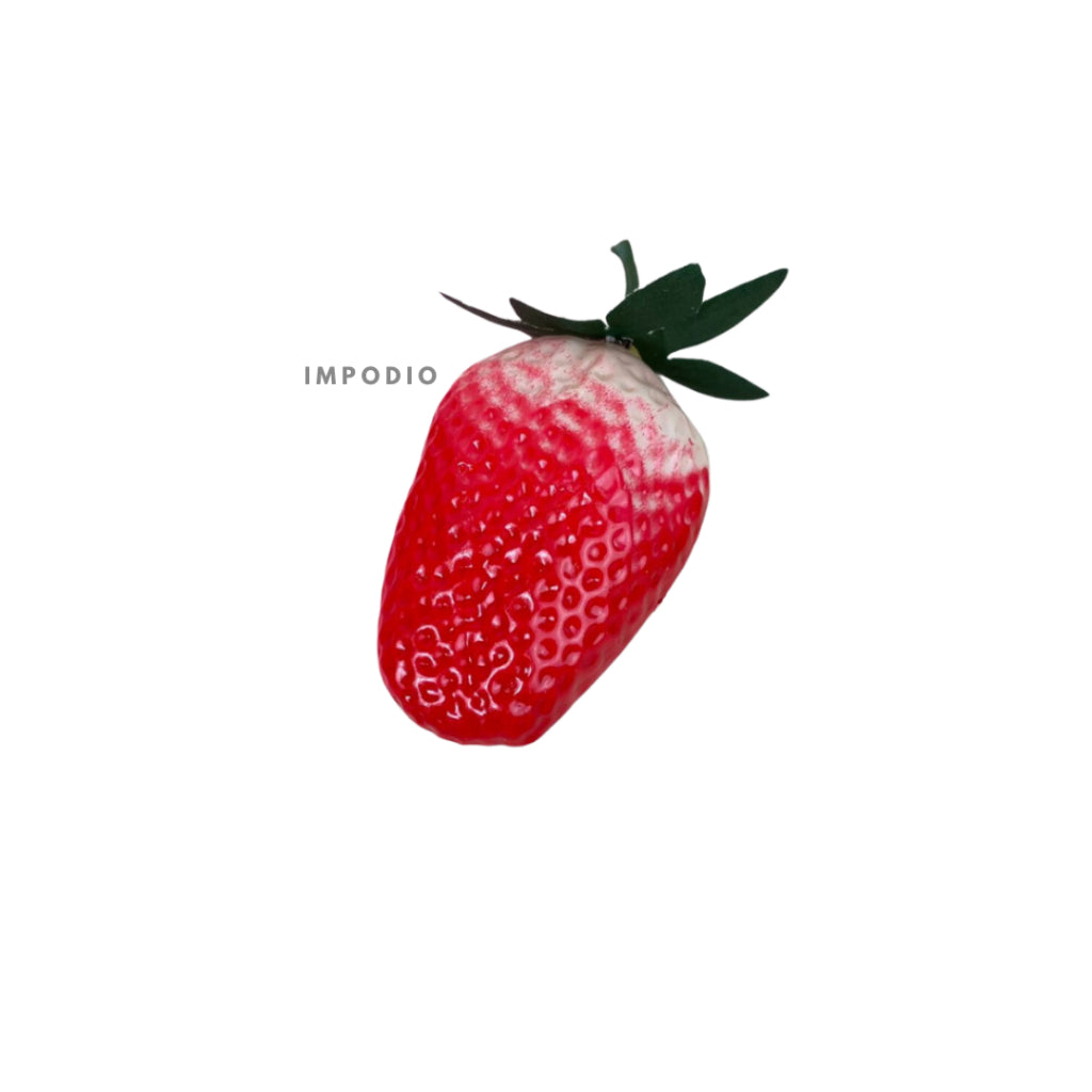 IMPODIO Mini strawberry palsu / buah plastik untuk Properti foto produk