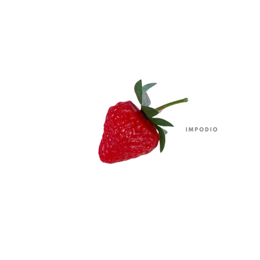IMPODIO Mini strawberry palsu / buah plastik untuk Properti foto produk